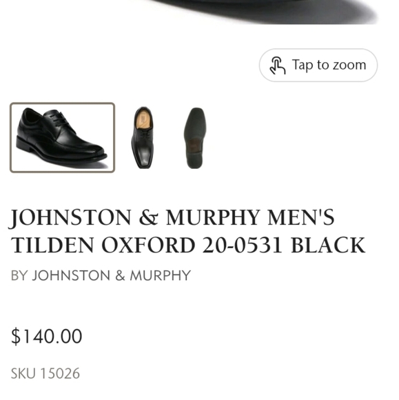 Stylish Johnston and Murphy  "Tilden" size 14 M - Picture 8 of 8